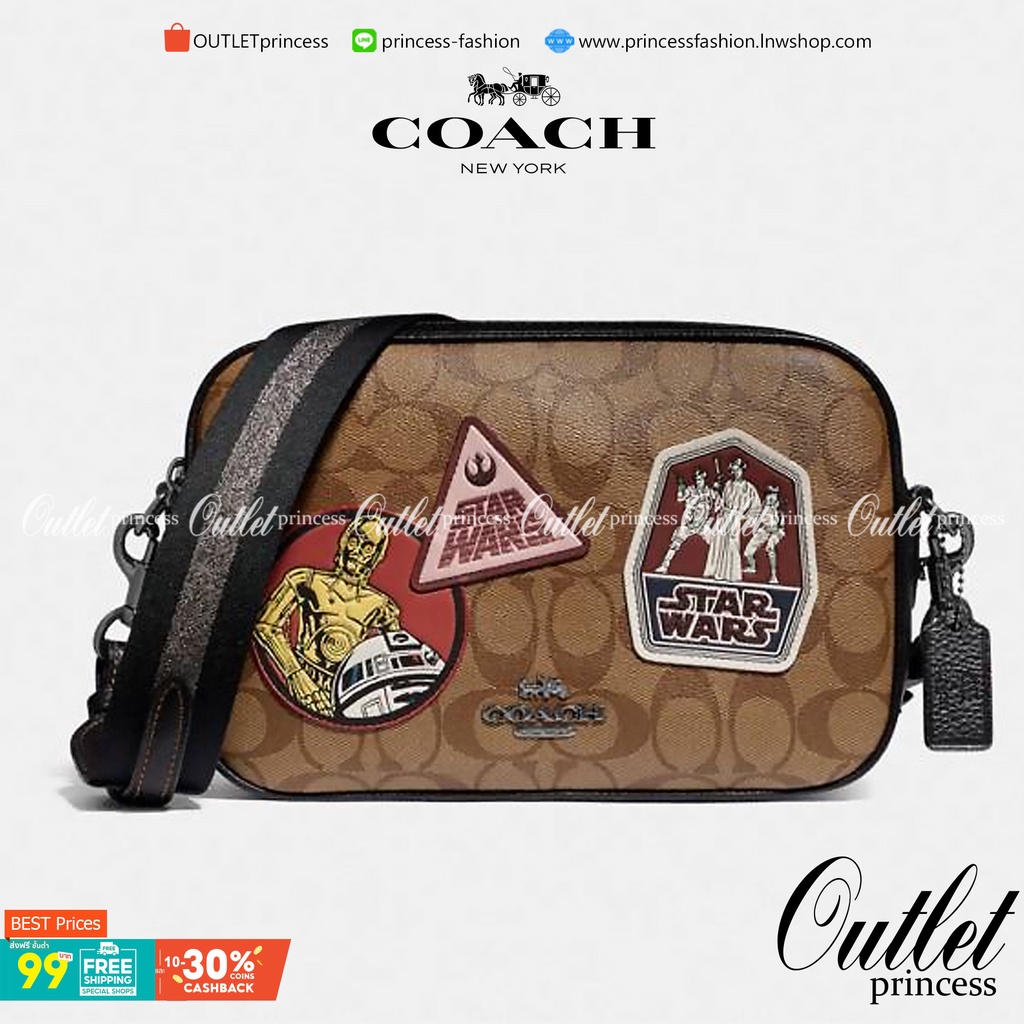 COACH STAR WARS X COACH JES CROSSBODY IN SIGNATURE CANVAS WITH PATCHES