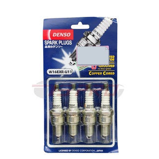 หัวเทียน Denso W16EXR-U11 (ราคา 1 ชุด = 4 ชิ้น) - เครื่องยนต์ Toyota Unser KF80 7K