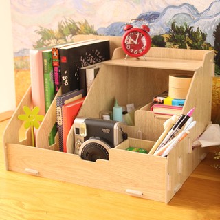 DIY Box ชั้นเก็บของบนโต๊ะทำงาน