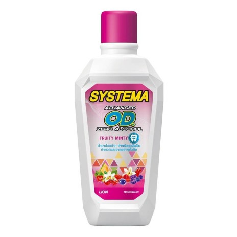 Systema OD น้ำยาบ้วนปาก ซิสเท็มมา โอดี สำหรับคนจัดฟัน สูตร แอดวานซ์ โอดี ซีโร่ แอลกอฮอล์ 500-750 ml.