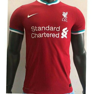 เสื้อกีฬาแขนสั้น ลายทีม Liverpool Home 20 21 Player Issue Jersey