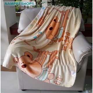 ผ้าห่มสำหรับเด็ก Cashmere Blanket Double Layer - Cute Bear