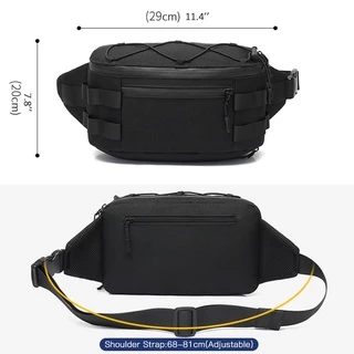 Ozuko กระเป๋าคาดเอวแฟชั่นกันน้ําสําหรับวัยรุ่น Molle Fanny Pack