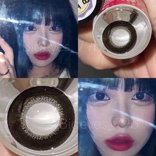 ✨ คอนแทคเลนส์สีดำ  ขนาดตาโต  black ☀️กรองแสง uv (บิ๊กอาย คอนแทคเลนส์ Bigeye)