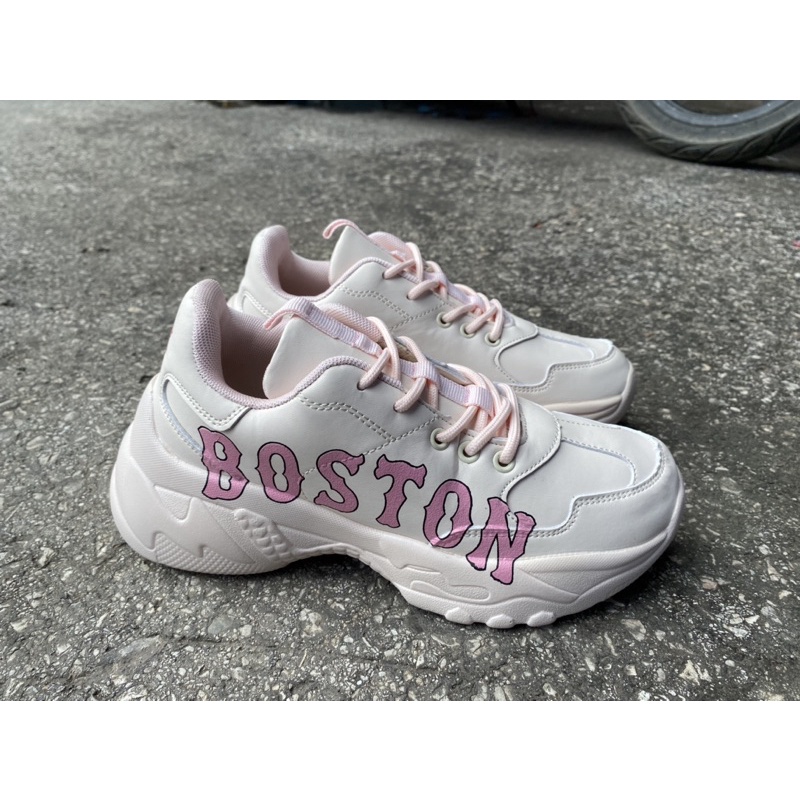 รองเท้าผ้าใบ MLB BOSTON PINK รองเท้าผ้าใบผญไอเท็มใหม่ล่าสุดที่ควรมีใส่สบายงานดีรับประกันพร้อมส่ง! No box ถ่ายจากงานจริง💯