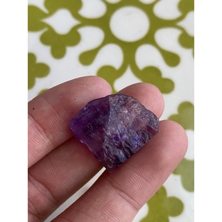 (F) พลอยดิบแท้ อเมทิสต์(Amethyst)พลอยธรรมชาติ 100% น้ำหนัก 37.00 กะรัต