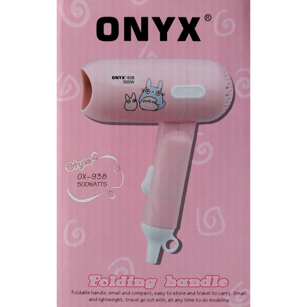 Onyx OX-938 Mini Cute Hair Dryer Hair Blower - เครื่องเป่าผม