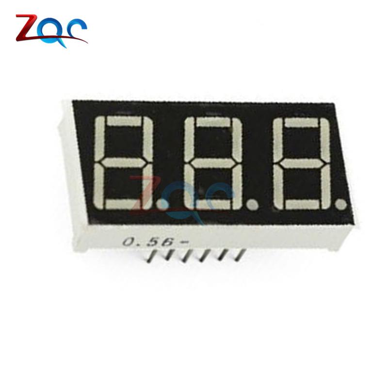 5pcs 0.56inch 7 Segment 3bit Digital Tube Red Common Cathode LED Digit Display 0.5inch 0.5 0.56 inch 0.56 0.56in.