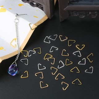 100pcs 6x10mm Triangle Clasps Buckle Loops Jump Rings Split …