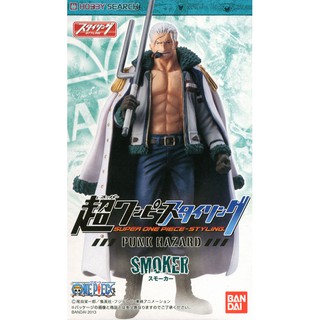 💥 [ มือหนึ่ง งานแท้ ญี่ปุ่น ] Super One Piece Styling Punk Hazard Smoker สโมคเกอร์ ขนาดกล่องสูง 6" ฐานเขียว วันพีช Onep