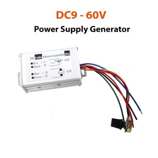 PWM DC ควบคุมความเร็วมอเตอร์ 9-60V. SKU:030076-D1