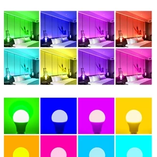 หลอดไฟสี LED PAE-38W E27 พร้อมรีโมท ปรับได้16สี 4ระดับ หลอดTiktok เน็ตไอดอล เสริมแสงถ่ายรูป หลอดไฟสร้างบรรยากาศ