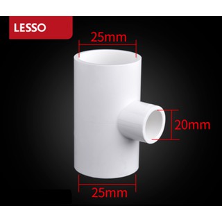 สามทางลด Lesso UPVC สำหรับท่อขนาด 25*20 32*20 32*25 40*20 40*25 40*32 50*20 50*25 50*32 50*40  มิลลิเมตร