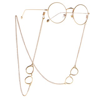 Metal Reading Glasses Chain Rope Handmade Glasses Shape Pendant Eyeglass Chain Sunglasses Cords Eyewear Lanyard
