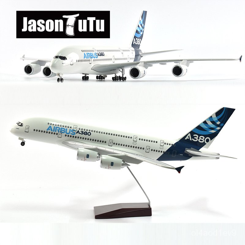 JASON TUTU 4347cm Airlane Model Aircraft Original Models Airbus A380 1/ ...