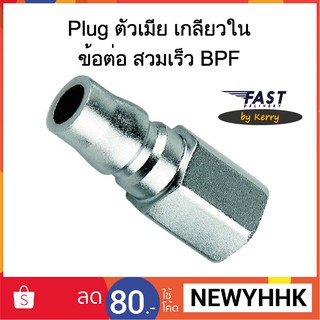 Plug ตัวผู้ เกลียวใน ข้อต่อ สวมเร็ว BPF