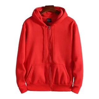 PannoFluxus เสื้อฮู้ดซิปแขนยาวสีทึบซึ่งผู้ชายและผู้หญิงสามารถสวมใส่ได้ในทุกฤดูกาล เรียบง่าย ทันสมัย ​​และหล่อเหลา
