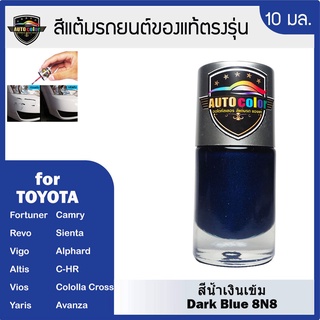 สีแต้มรถยนต์สำหรับ TOYOTA สีน้ำเงินเข้ม Dark Blue 8N8