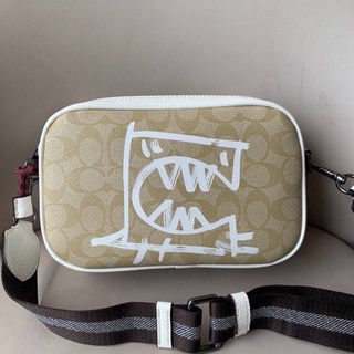 Coach  Vale Jes Crossbody In Signature Canvas With Rexy By Guang Yu