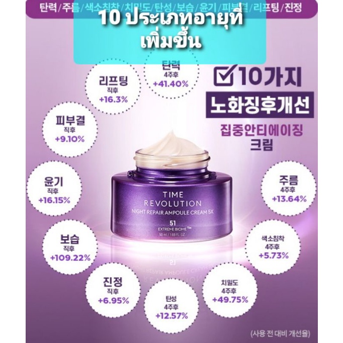 Missha Time Revolution Night Repair 5X Gift Set [Exp. 2028] ราคา ถูกที่สุด ดีลบีเคเค แกลเลอรีภาพที่ 8