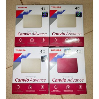 Toshiba External Harddrive (4TB) รุ่น Canvio V10 External HDD 4TB USB3.2 New!