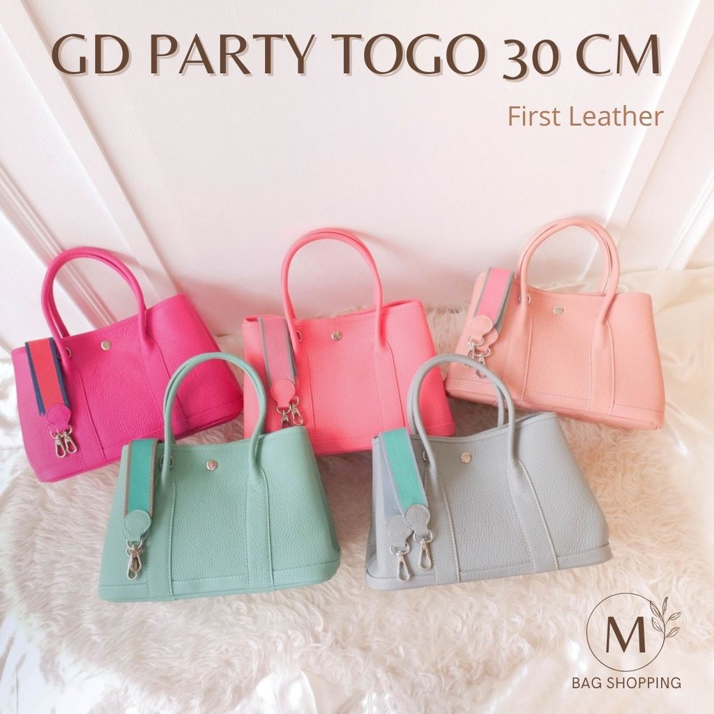 [ติดตามร้านรับส่วนลดทันที]ส่งฟรี❗❗ กระเป๋าหนังแท้ Garden Gd Party Togo First Leather mbagshop กระเป๋