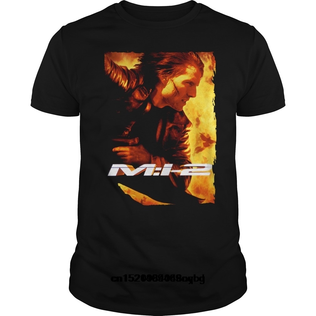 100%COTTONใหม่ เสื้อยืด พิมพ์ลาย Tom Cruise Mission Impossible 2 Men Dnmcki61Hobpoe74 สําหรับผู้ชาย 