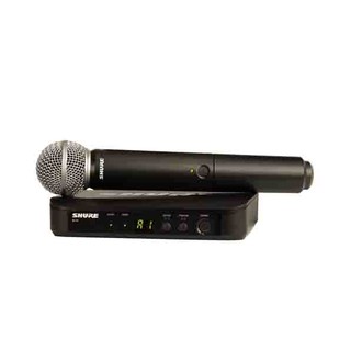 SHURE BLX24A/SM58-M19 ชุดไมค์ลอยมือถือเดี่ยว ย่าน UHF คลื่นความถี่ 694-703 MHz