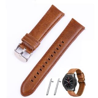 Leather Quick Release Pin Watch Band for Samsung 46/42 mm Gear S2 S3 Watch Strap 18/20/22/24 mm