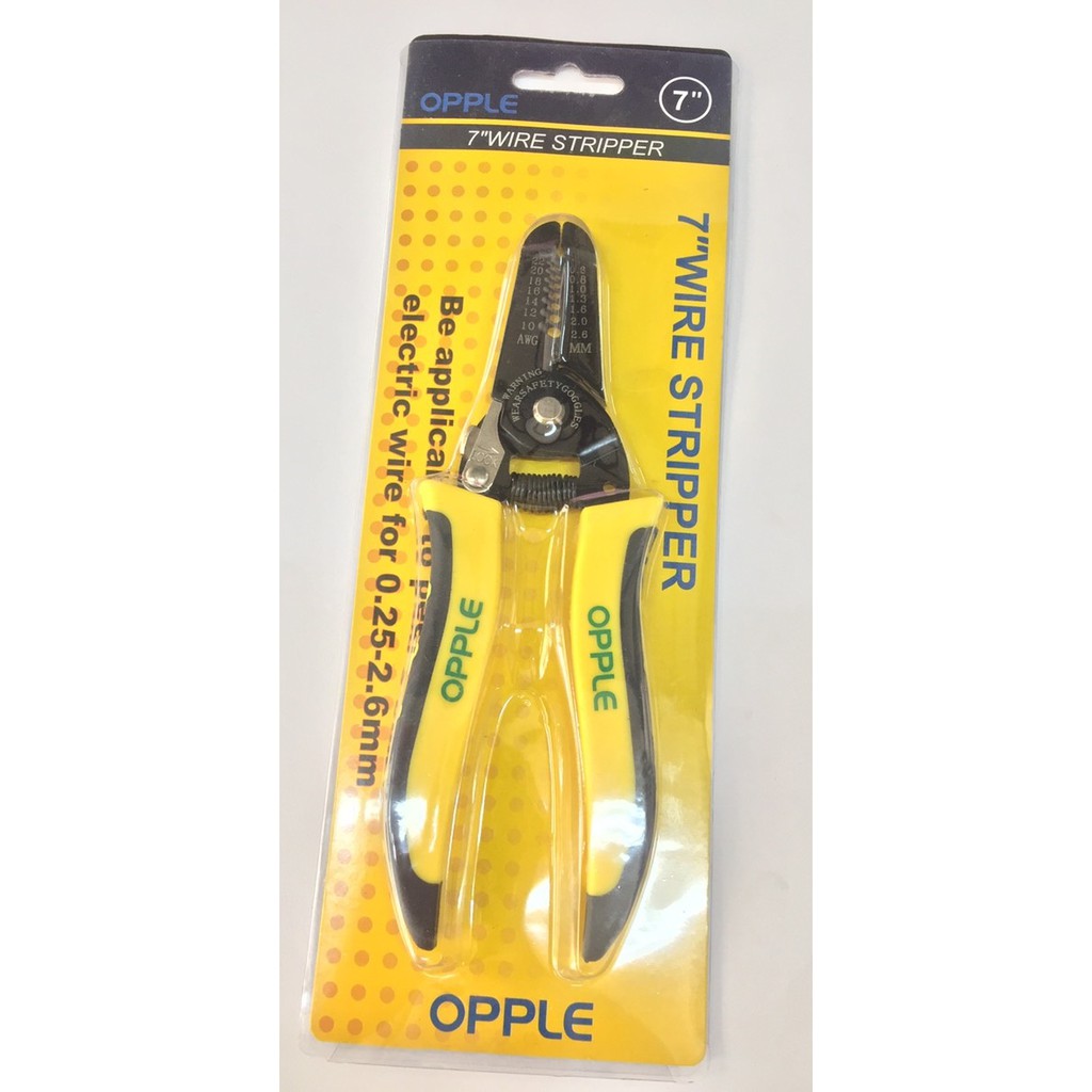 คีมปอกสายไฟ 7"  OPPLE 2.6 Sq.mm
