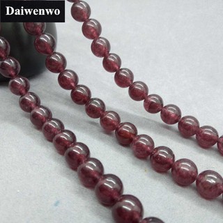 Deep Red Chalcedony Agate Bead โมราลูกปัดหินโมราสีแดงเข้ม 6-12 มม. รอบลูกปัดหินธรรมชาติหลวม ๆ DIY