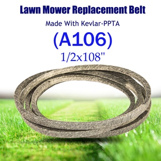 V-Belt A106 (1/2&amp;quot;x108&amp;quot;) FOR J/ohn Deere FOR T/oro, FOR S/ure Fit S/tens for Lawn Mower 42&amp;quot; Made with K/ev