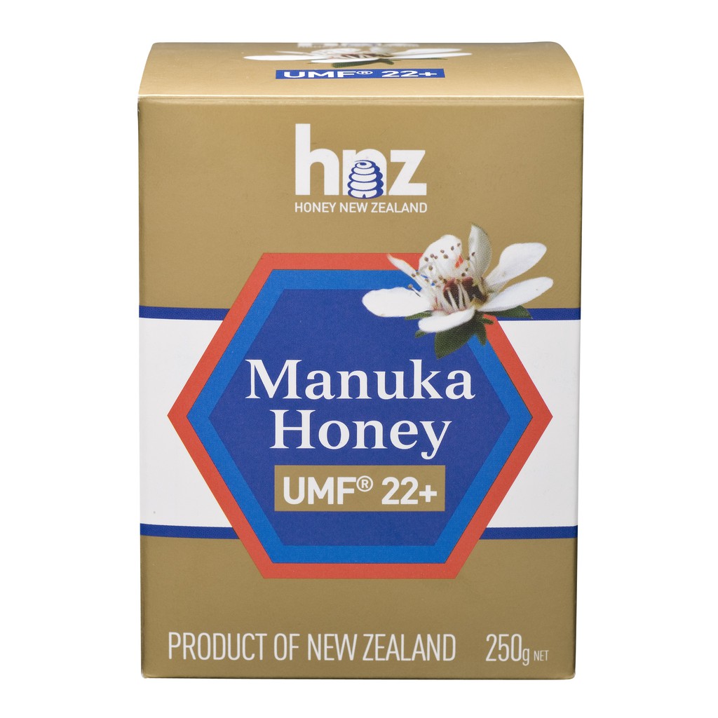 น้ำผึ้งมานูก้า ยี่ห้อ HNZ Honey New Zealand UMF 22+ ขนาด 250 กรัม