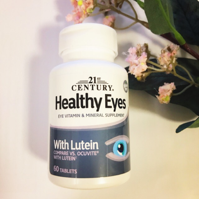 ลูทีนฉลากใหม่ 21st Century, Healthy Eyes with Lutein ขนาด 60 เม็ด บำรุงสายตา
