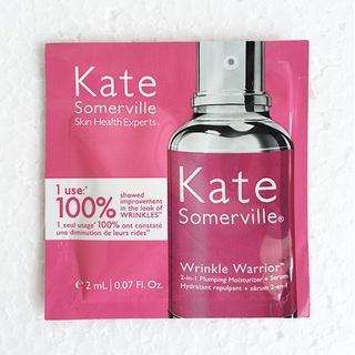 แท้💯% [Sephora US/เช็คใบเสร็จได้] Kate Somervilles Wrinkle Warrior 2-in-1 Plumping Moisturizer + Serum 2ml