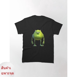 🌟พร้อมส่ง🌟เสื้อยืดลําลอง ผ้าฝ้าย แขนสั้น พิมพ์ลาย Mike Wazowski Sulivan Face Meme สีกากี สําหรับผู้ชาย df31ew6W72994