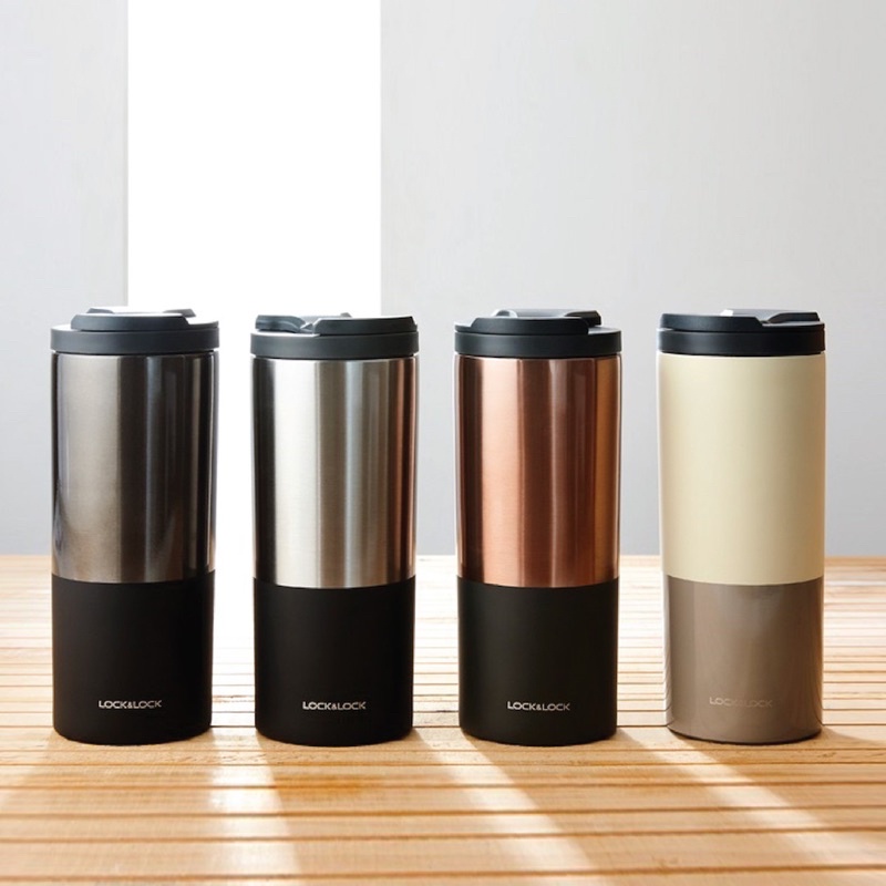 [ดูแพง] LocknLock แก้วเก็บอุณหภูมิ สี Two Tone / LHC4164 / 450 ml. แก้วน้ำพกพา เก็บความร้อนเย็น