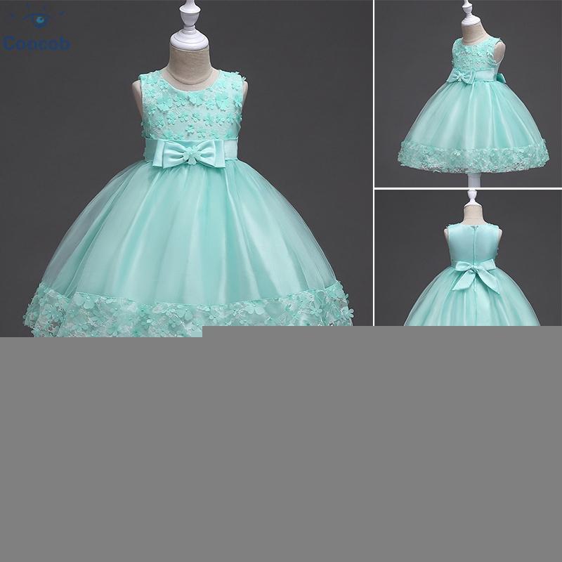 Flower Girl Princess Party Bridesmaid Wedding Dress Baby Kids Tulle Tutu Gown Flower Girl Princess Party Bridesmaid Wedding Dress Baby Kids Tulle Tutu Gown