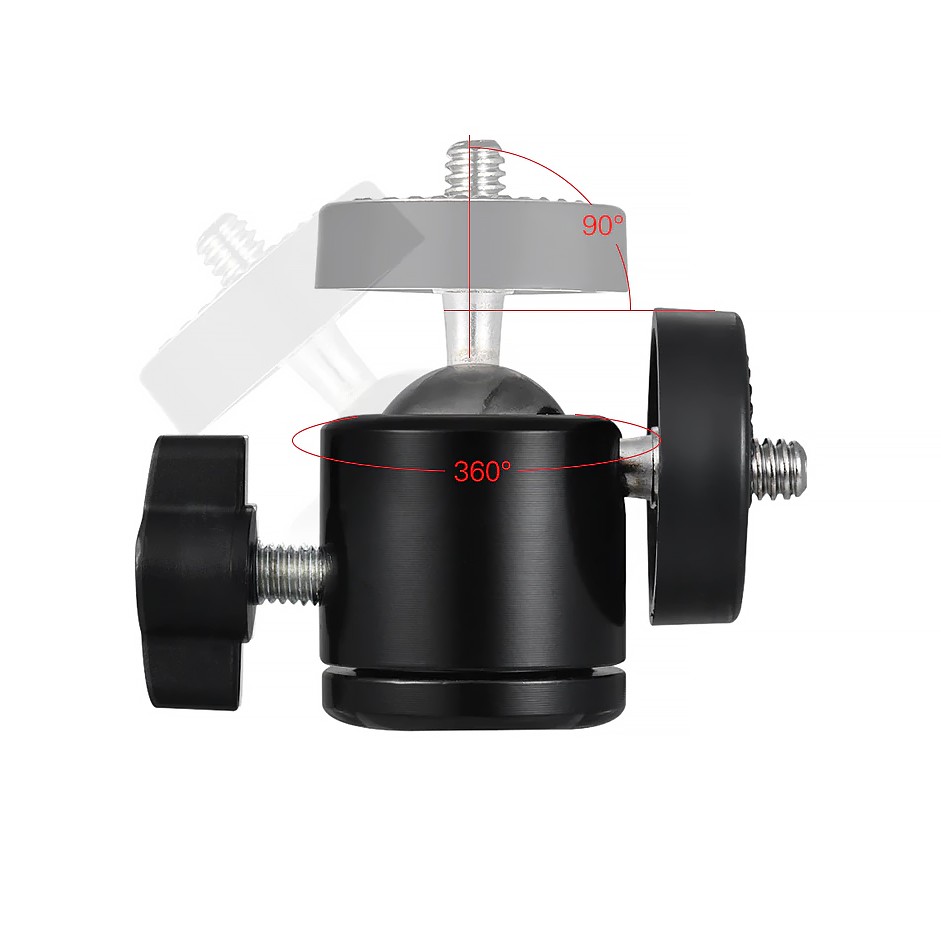 อะแดปเตอร์ขาตั้งกล้องหัวบอลขนาดใหญ่ Screw 1/4 , 3/8 inch Camera Tripod Mini Ball Head Hot Shoe Adapter Accessory ราคา ถูกที่สุด ดีลบีเคเค แกลเลอรีภาพที่ 5