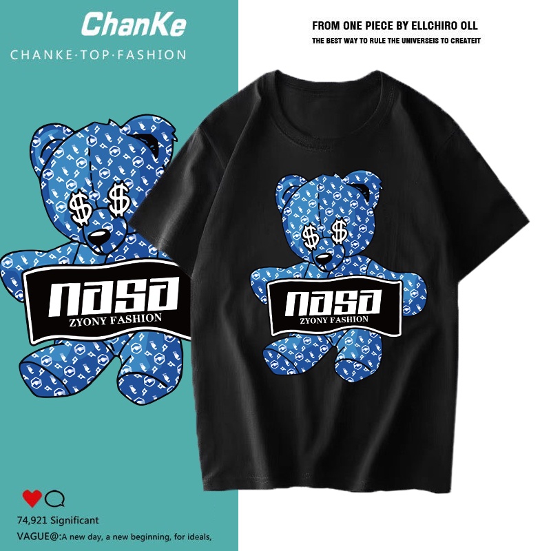 ตอนรับซัมเมอร์ ล็อตใหม่ล่าสุด เสื้อยืดคอกลม ลายเเฟชั่นสุดๆสวยเท่ห์ T-977
