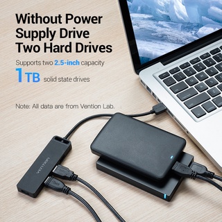 ส่งไวจากไทย Vention อะแดปเตอร์ฮับ HUB USB 3.0 2.0 4 พอร์ต และอะแดปเตอร์ พาวเวอร์ซัพพลาย USB OTG สําหรับ PC แล็ปท็อป #6
