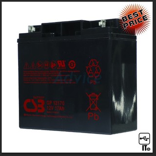 Battery 17Ah 12V CSB Battery for UPS แบตเตอรี่ ประกัน 2Y