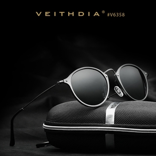 Veithdia แว่นตากันแดด Polarized แฟชั่นแว่นตาเคลือบรอบแว่นตาชายสำหรับผู้ชาย / ผู้หญิง