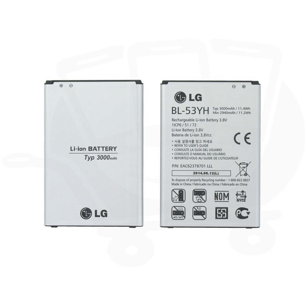 แบตเตอรี่ LG G3 D850,D855,LS990 (BL-53YH)--
