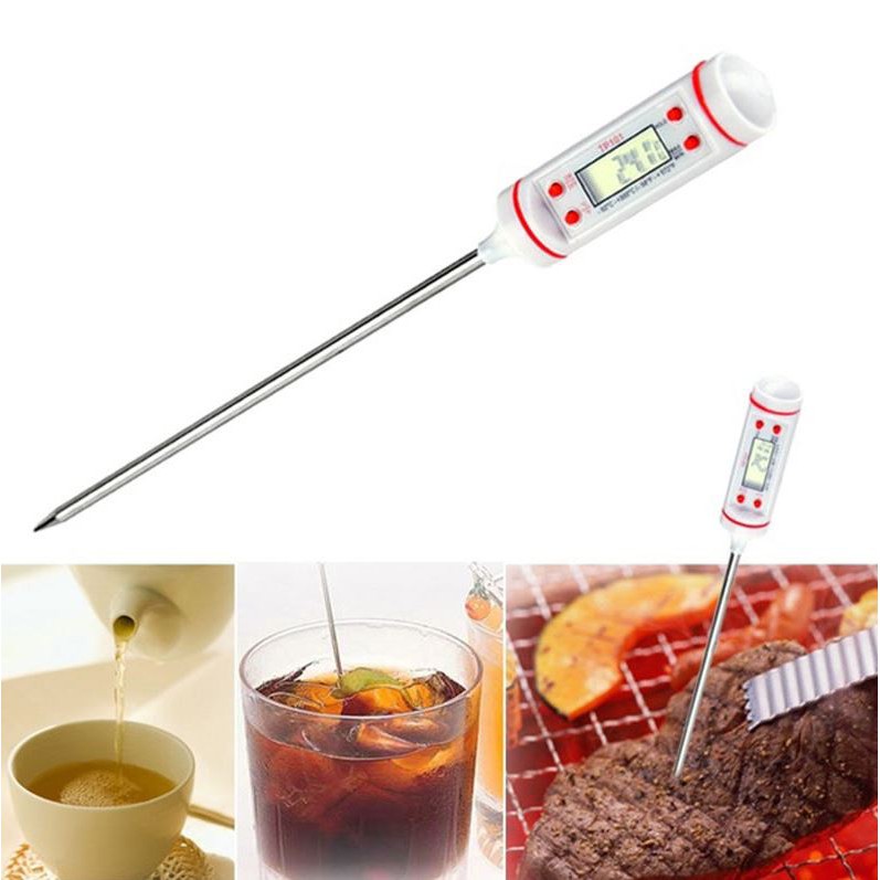 เทอร์โมมิเตอร์วัดอุณหภูมิอาหารแบบปากกา digital thermometer ที่วัดอุณหภูมิ แบบดิจิตอล สำหรับอาหาร และเครื่องดื่ม