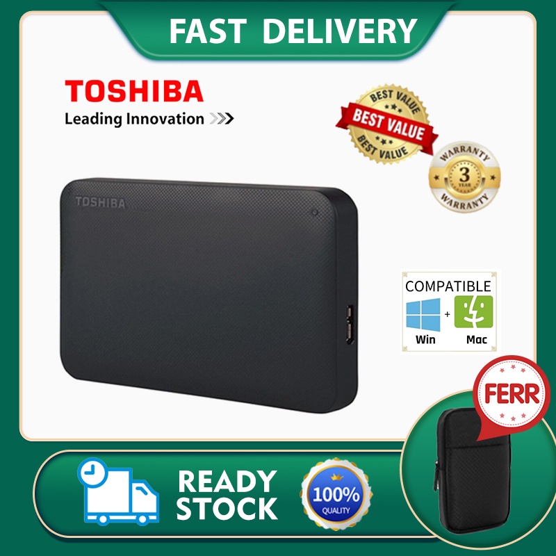 hot！TOSHIBA Canvio Ready USB 500GB/1TB/2TB External Hard Disk Drive