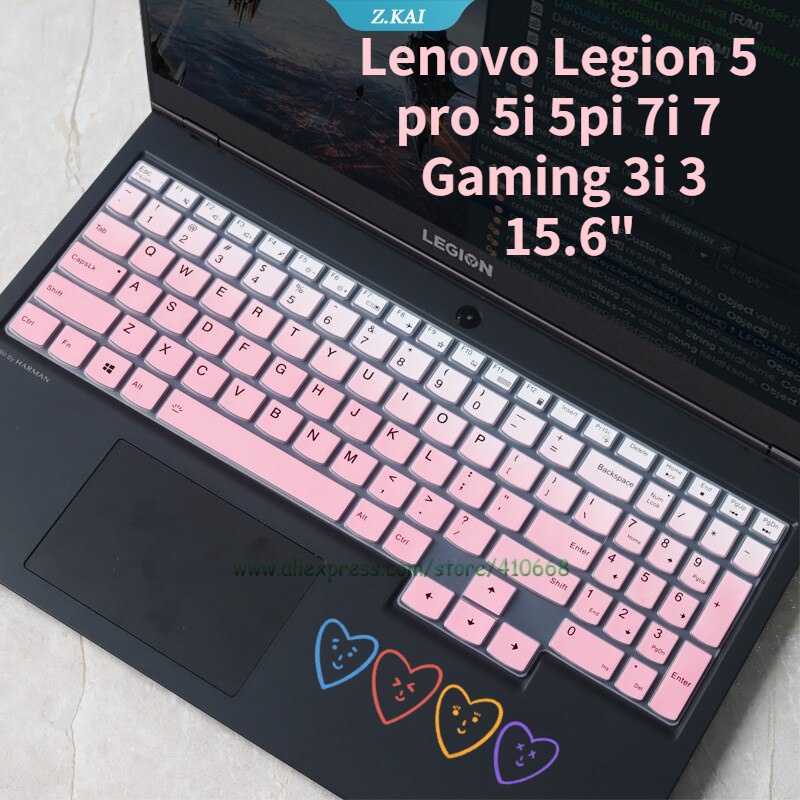 แผ่นซิลิโคนครอบคีย์บอร์ดแล็ปท็อป กันฝุ่น สําหรับ Lenovo Legion 5 pro 5i 5pi 7i 7 Gaming 3i 3 15.6 นิ้ว [ZK]