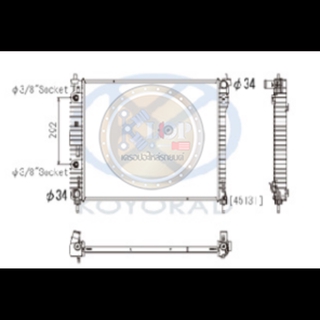 (แผงหม้อน้ำรถยนต์ KOYORAD) หม้อน้ำ(AT) CAPTIVA 11 (ดีเซล)