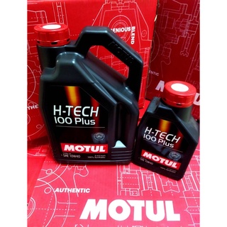 น้ำมันเครื่อง MOTUL เบนซิน H-TECH 100 Plus 10W-40 4+1L