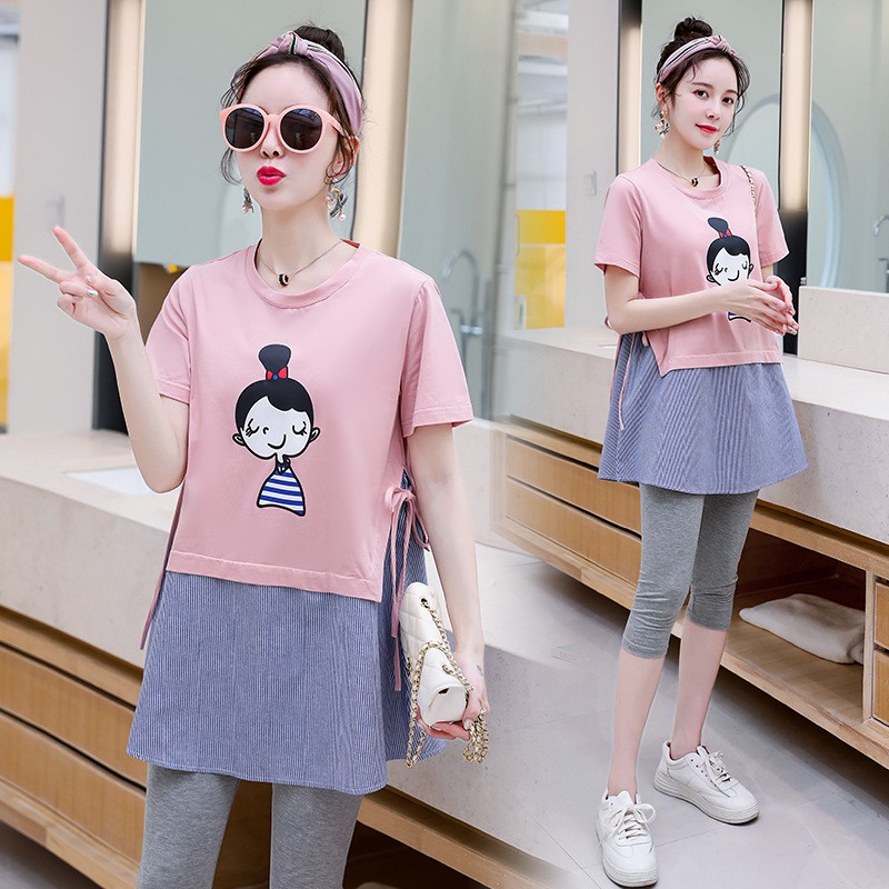 SUNDAY2020🎀 ทุกคนรู้แฟนคลับรู้‼ว่า ชุดเดรสคลุมท้องลายใหม่คุ้มสุด เป็นคําตอบสุดท้าย✔ - รูปที่ 3